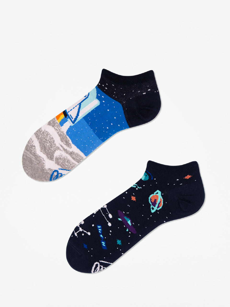 Skarpetki Many Mornings Space Trip Low (grey/blue/black)