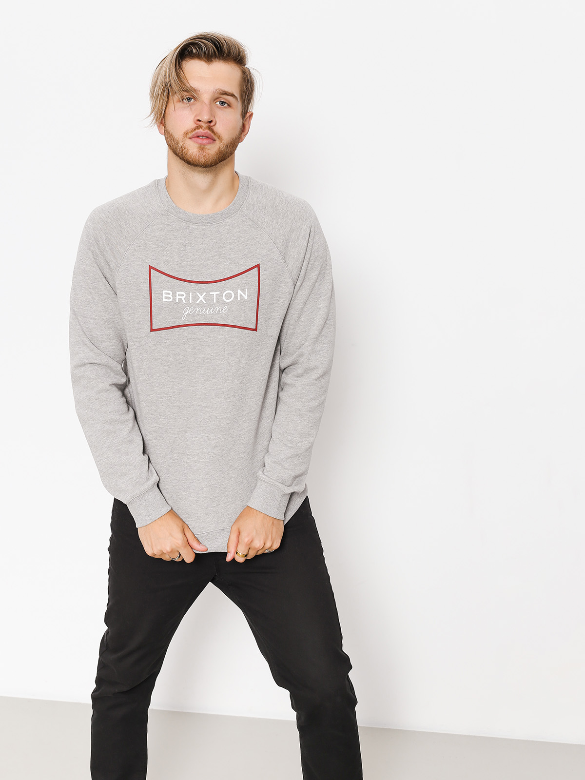 Bluza Brixton Ramsey III Crew (htgry)