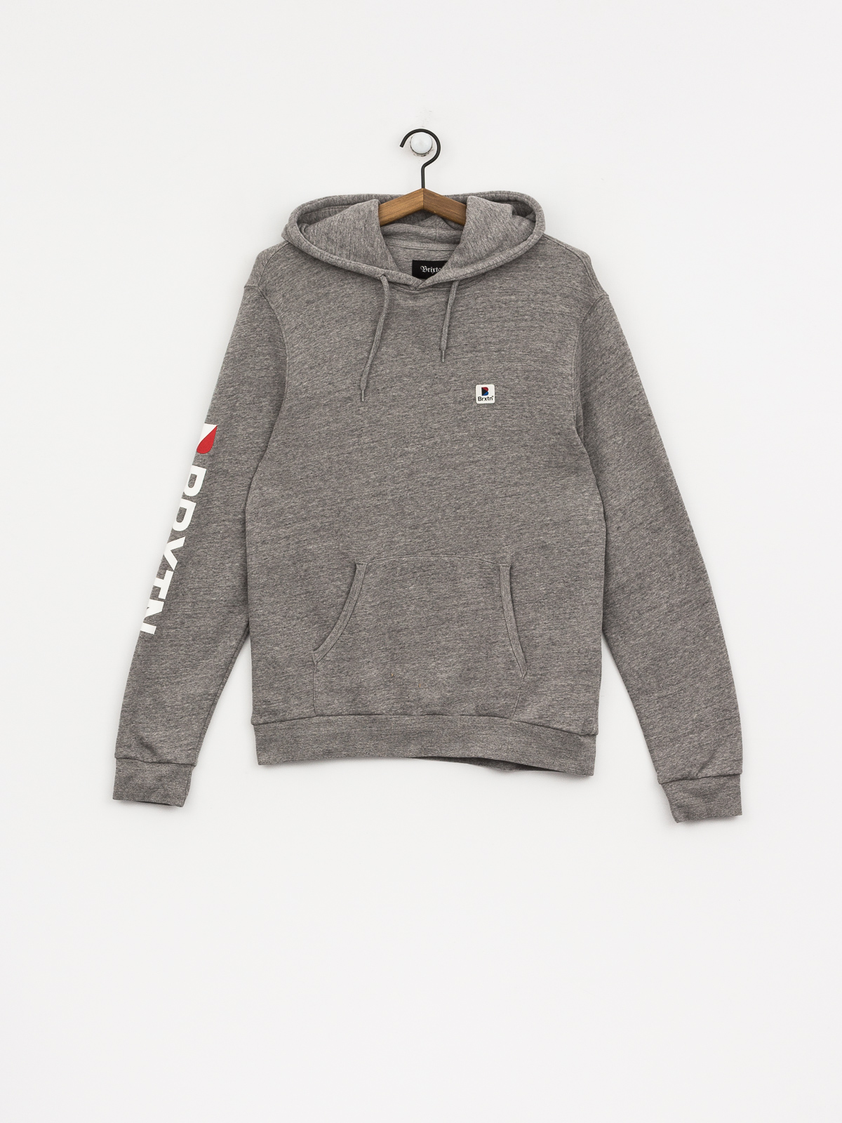 Bluza z kapturem Brixton Stowell HD (htgry)