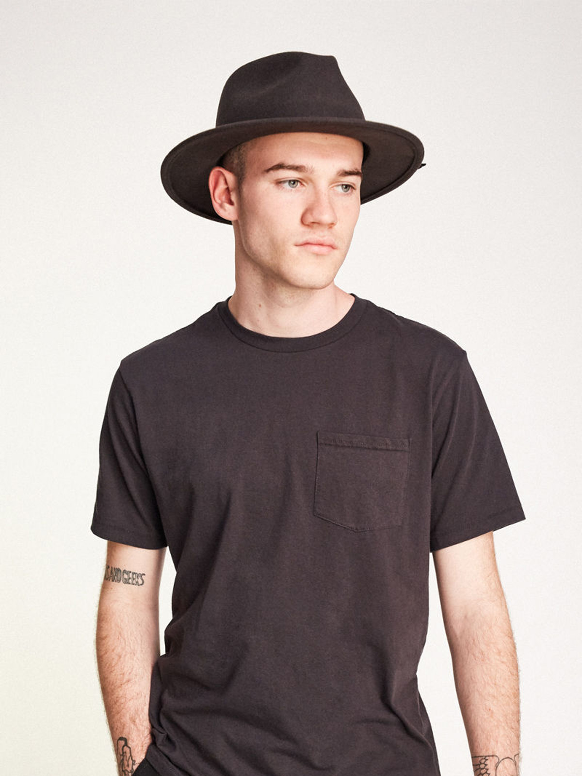 Kapelusz Brixton Coleman Fedora (washed black)