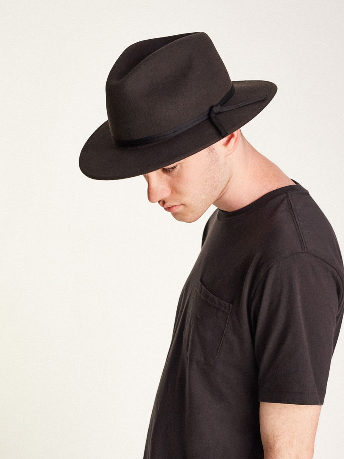 Kapelusz Brixton Coleman Fedora (washed black)