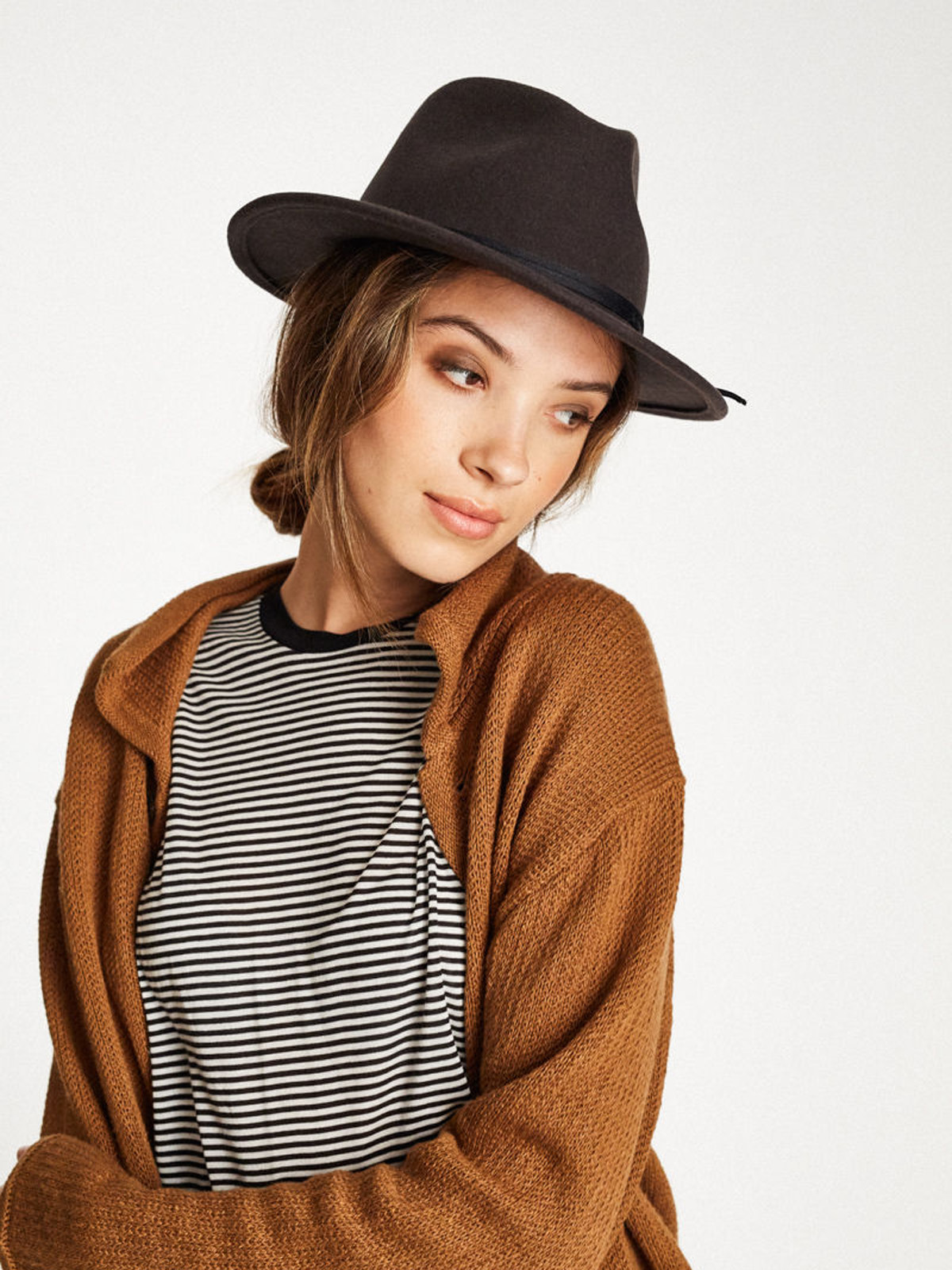 Kapelusz Brixton Coleman Fedora (washed black)