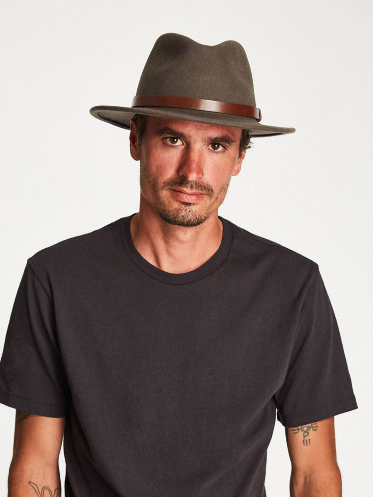 Kapelusz Brixton Messer Fedora (ivy)
