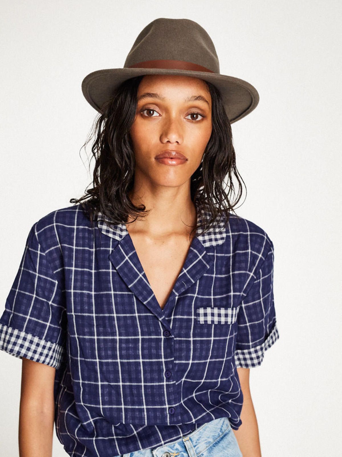 Kapelusz Brixton Messer Fedora (ivy)