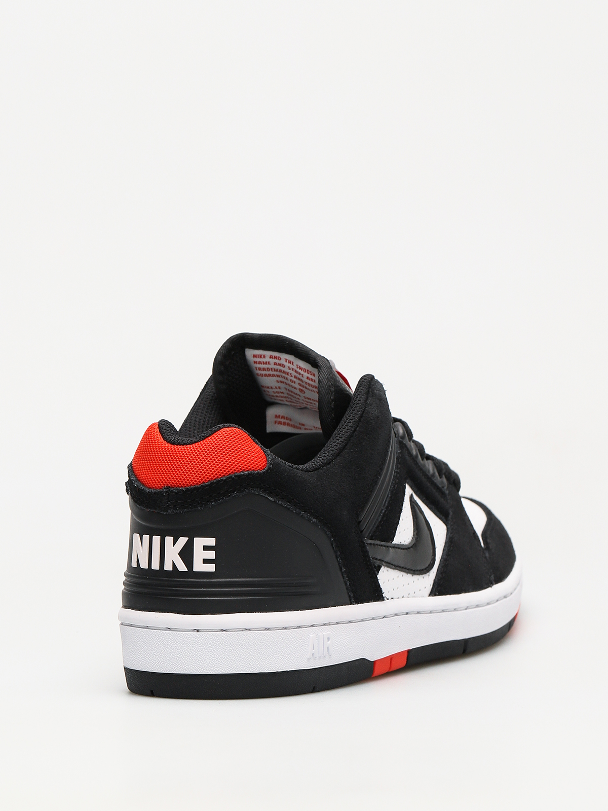 Buty Nike SB Sb Air Force II Low (black/black white habanero red)