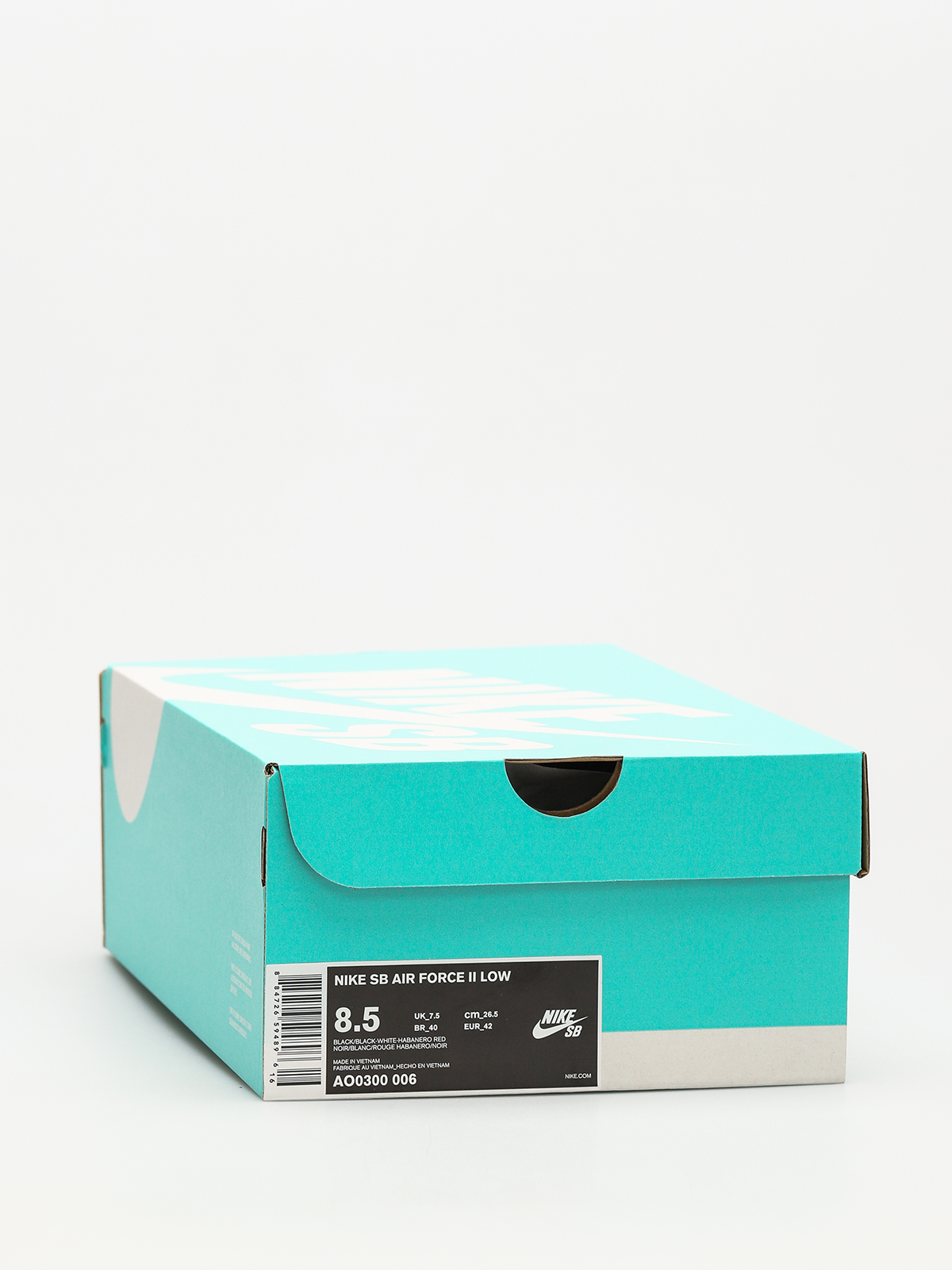 Buty Nike SB Sb Air Force II Low (black/black white habanero red)