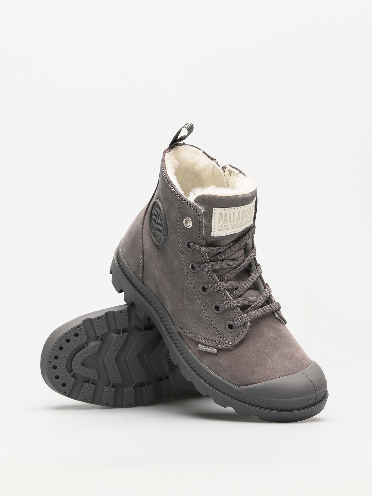 Buty zimowe Palladium Pampa Hi Zip WL Wmn (cloudburst/charcoal gray)