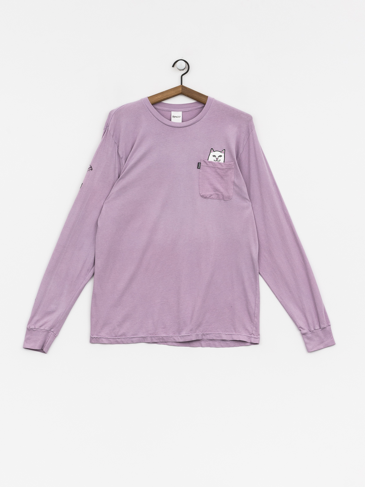 Longsleeve RipNDip Lord Nermal Pocket (lavender)