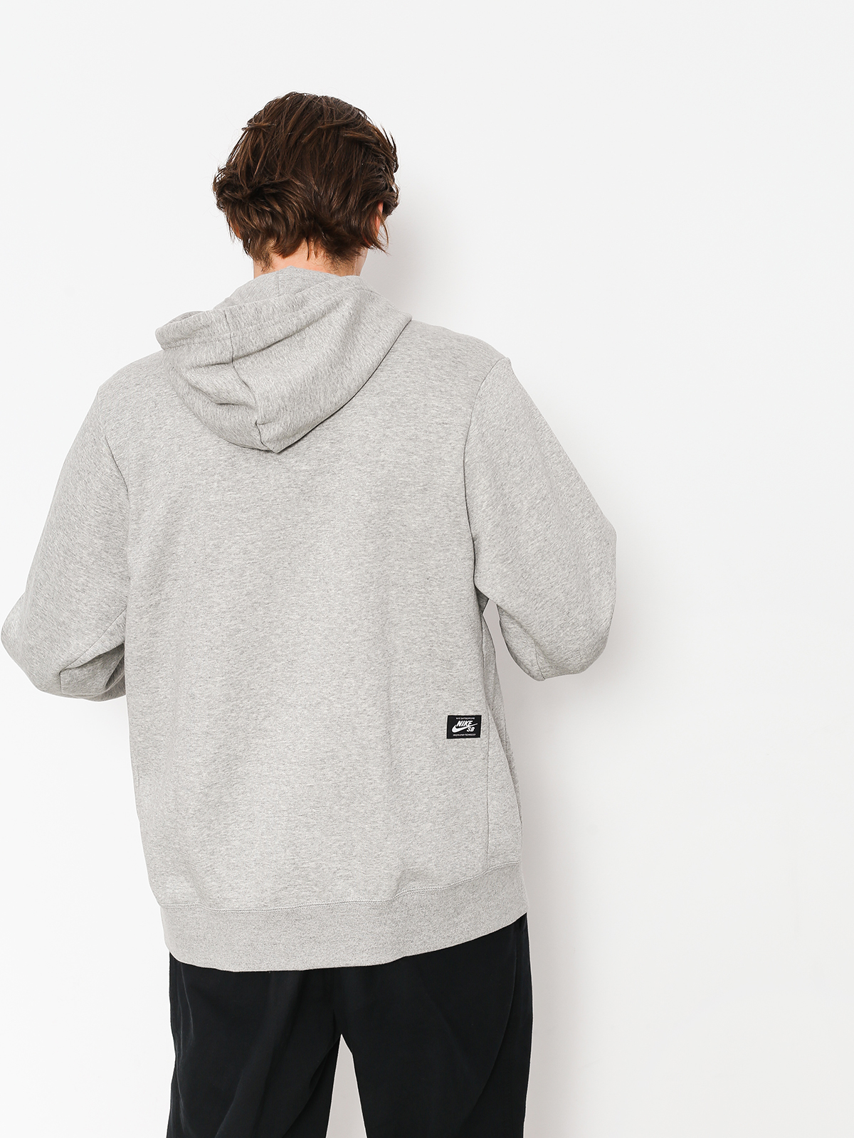 Bluza z kapturem Nike SB Sb Icon Essnl ZHD (dk grey heather/black)