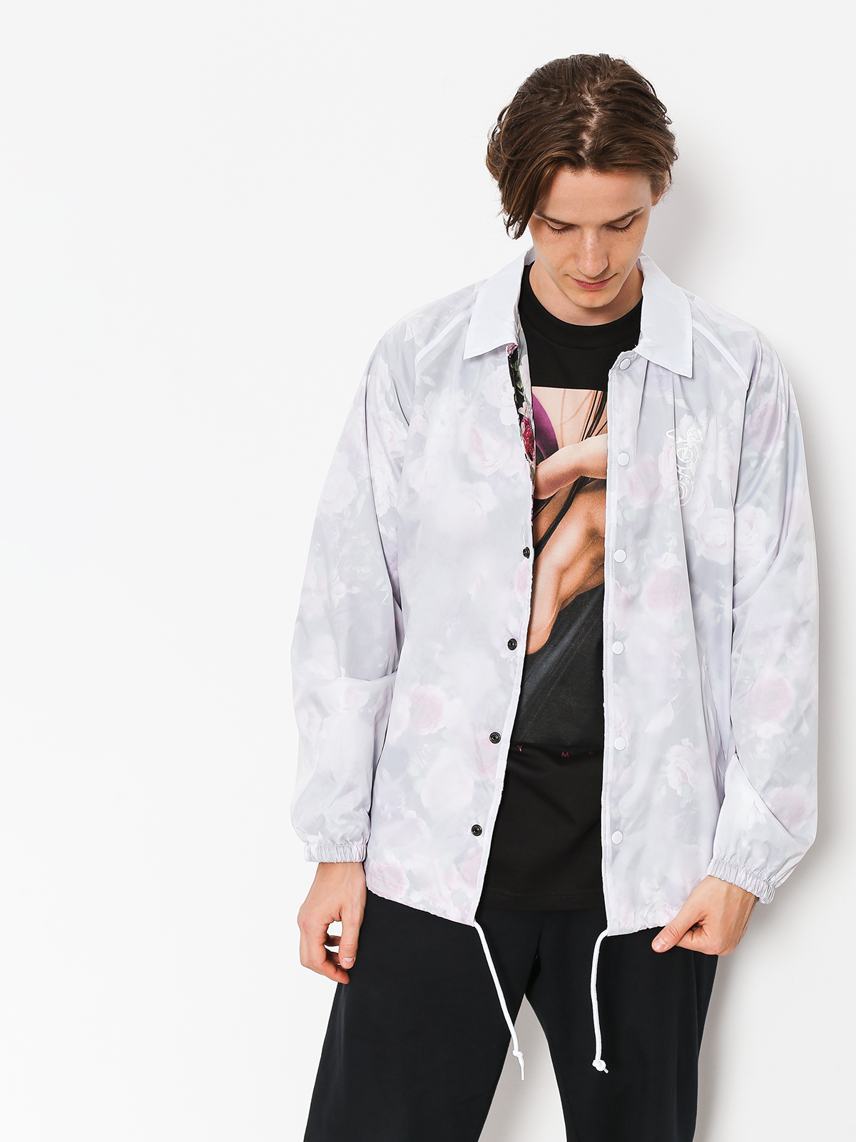 Kurtka Real Bloom Windbrk (white/floral)