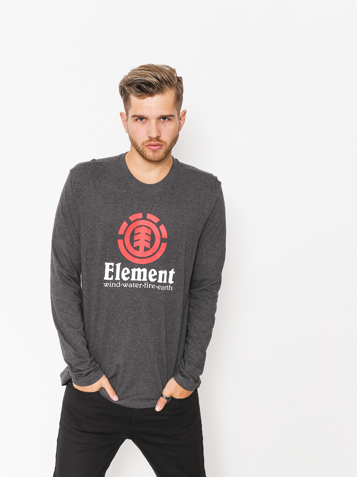 Longsleeve Element Vertical (charcoal heather)