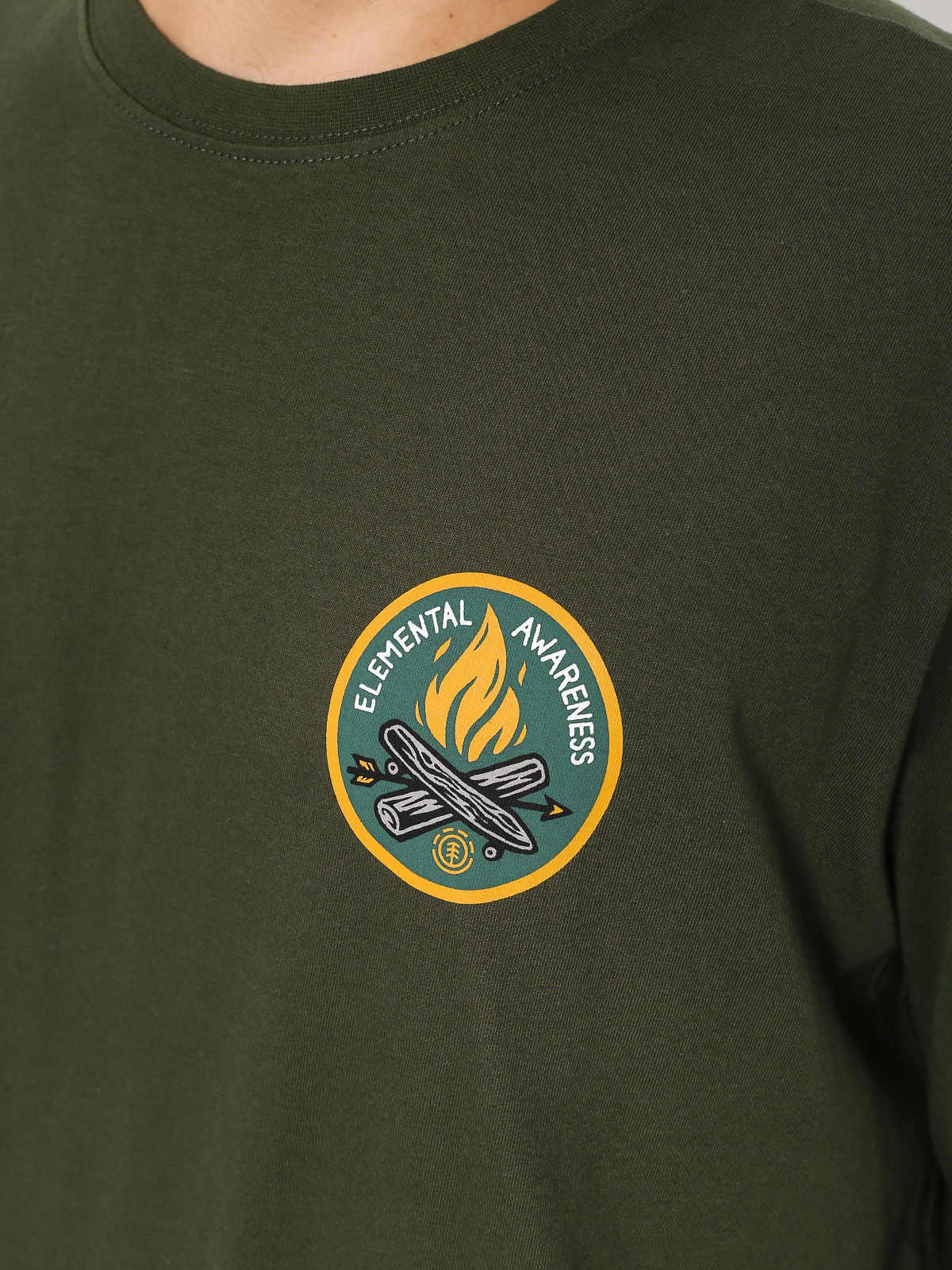 Longsleeve Element Ea Logo (olive drab)