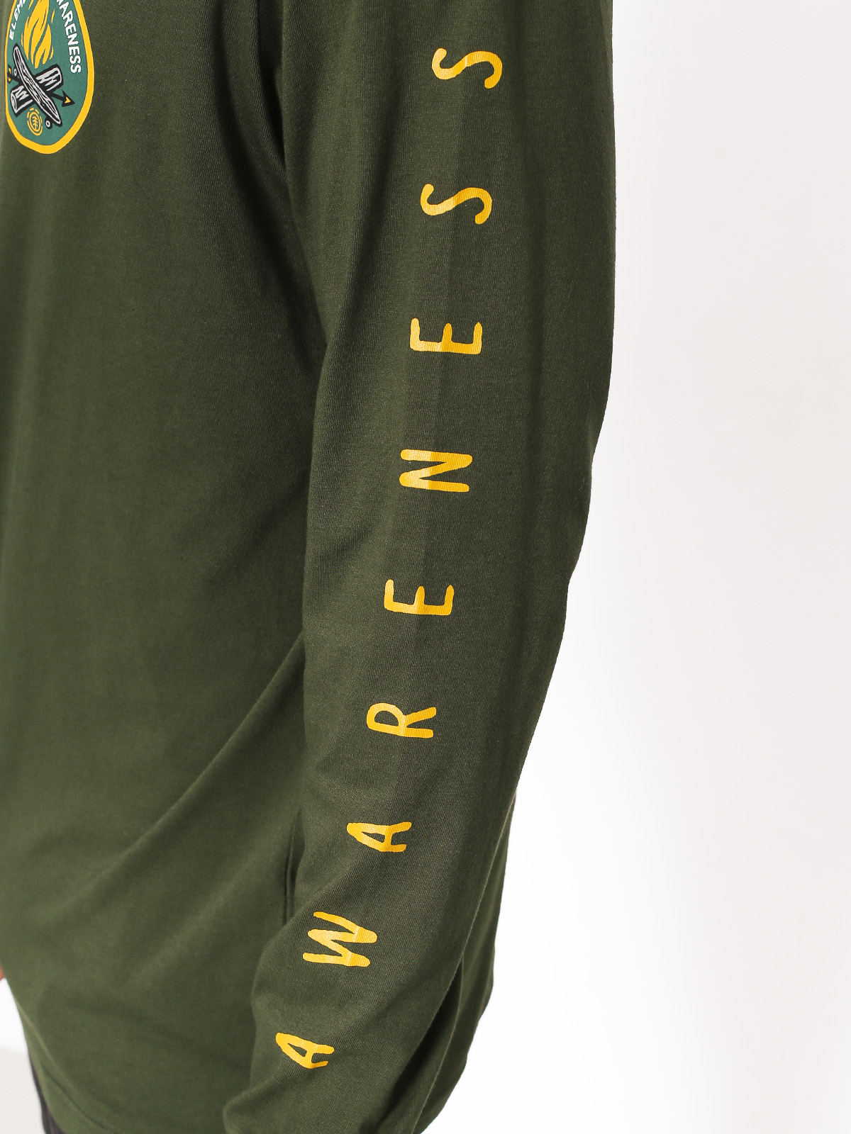 Longsleeve Element Ea Logo (olive drab)