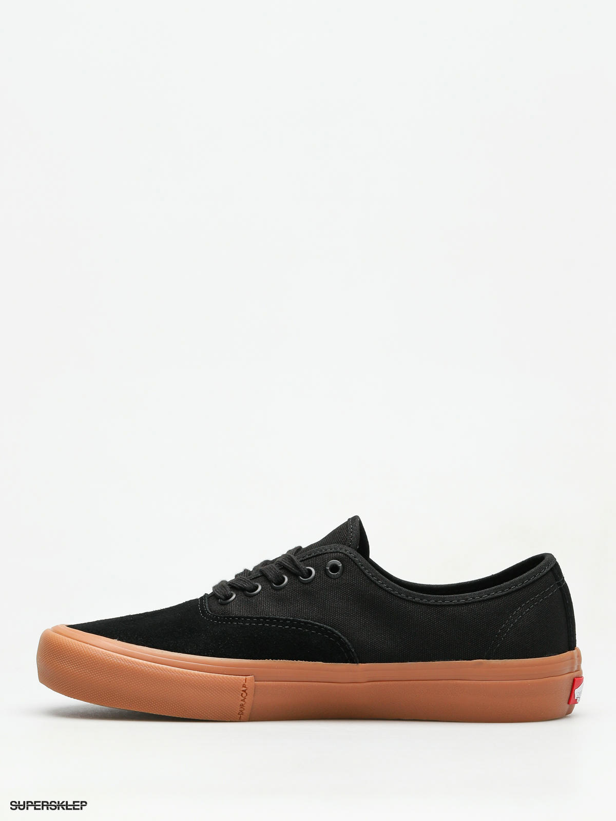 Vans authentic pro black best sale classic gum