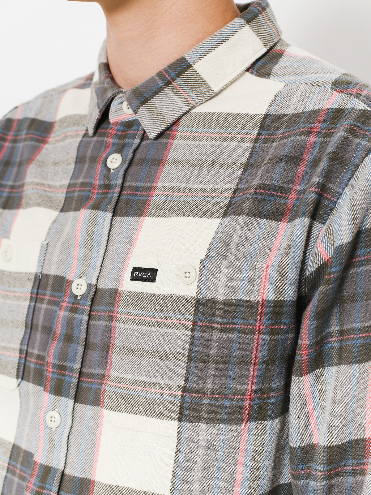 Koszula RVCA Ludlow Flannel Ls (silver bleach)