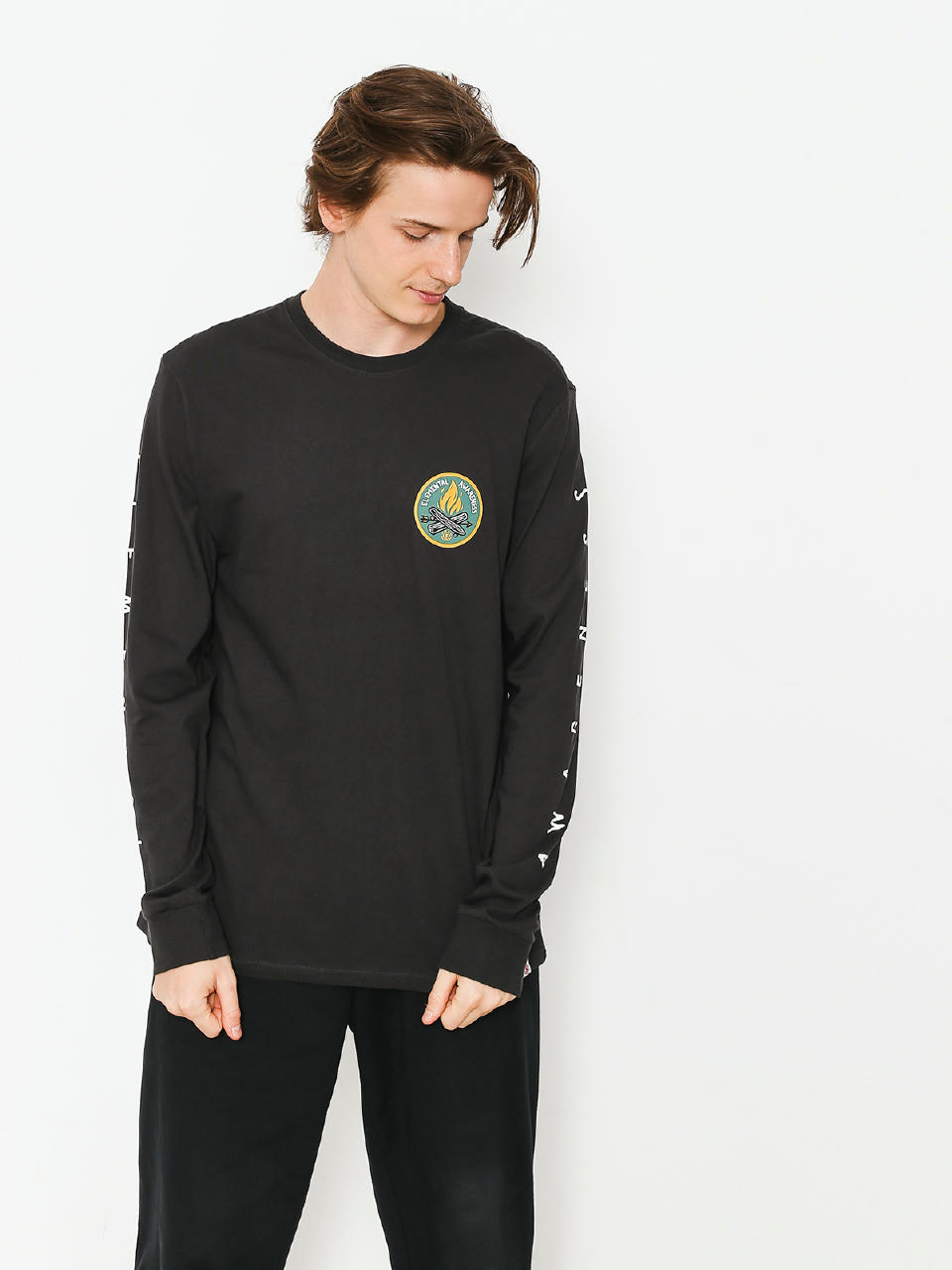 Longsleeve Element Ea Logo (off black)