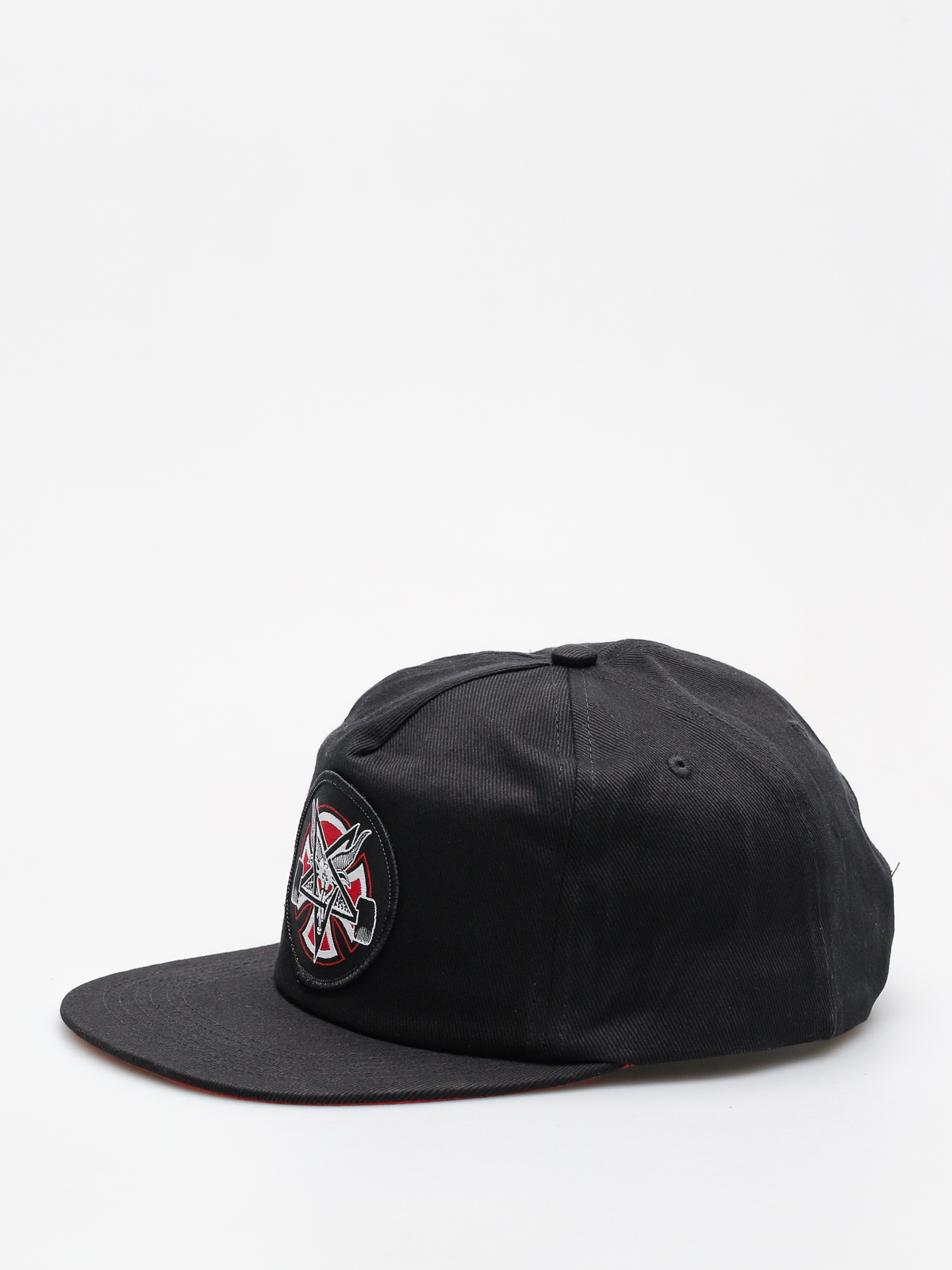 Czapka z daszkiem Independent x Thrasher Pentagram Cross Adj Snapback ZD (black)