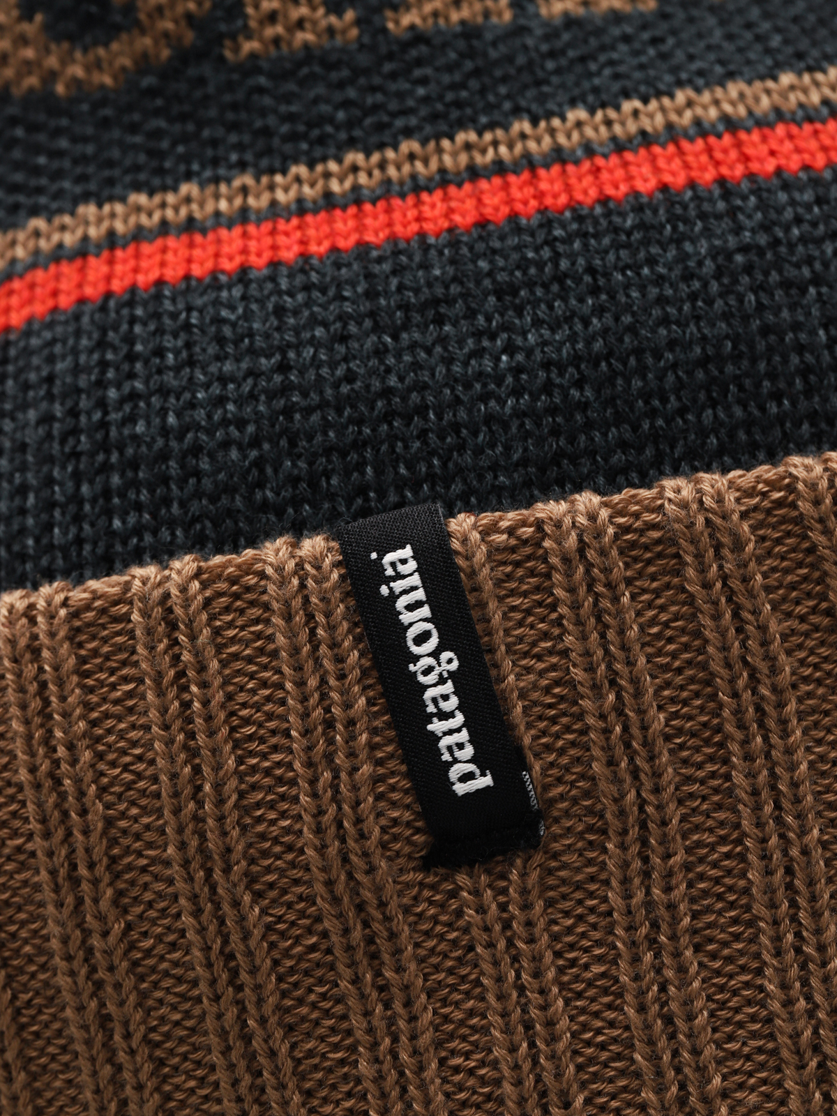 Czapka zimowa Patagonia Powder Town Beanie (park stripe mojave khaki)