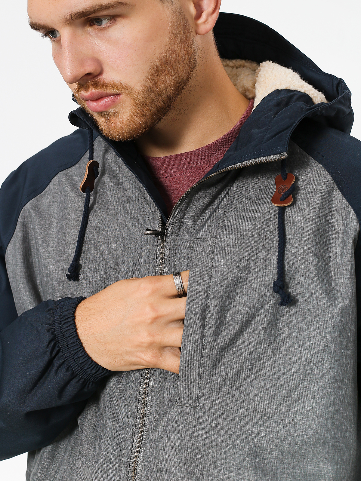 Kurtka Element Stark Heather Raglan (mid grey htr)