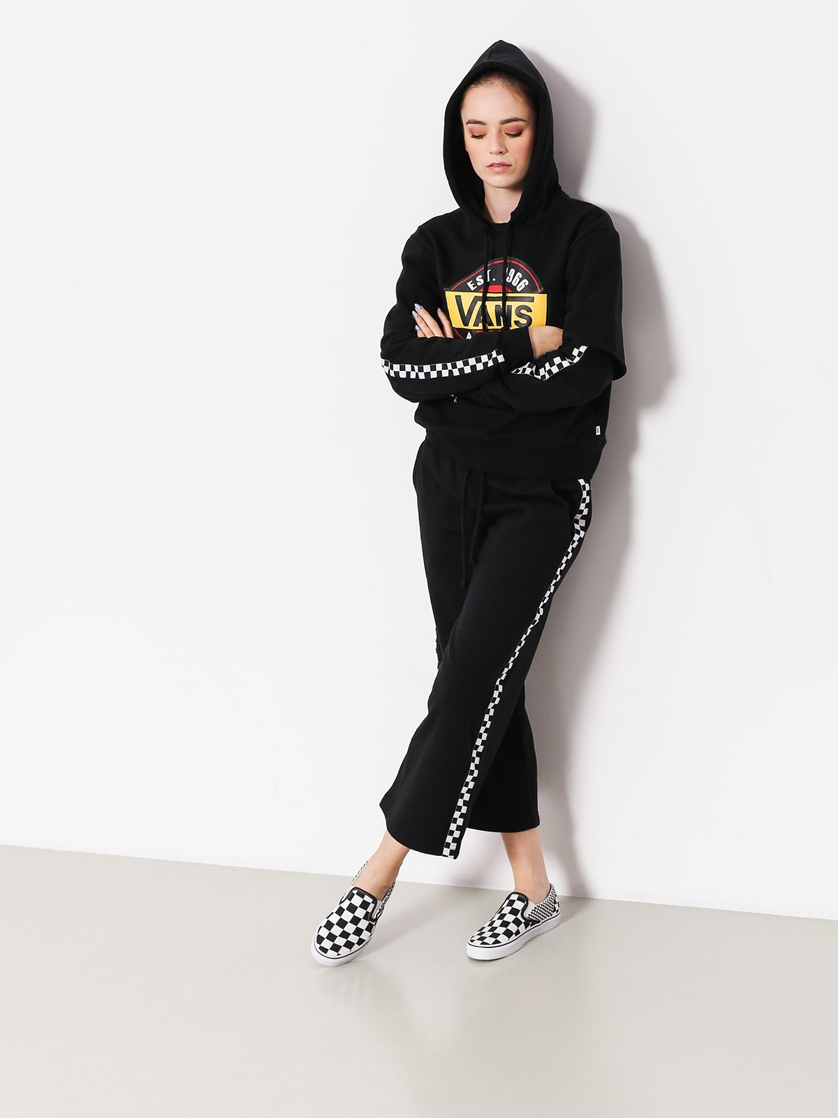 Spodnie Vans Chromo Sweatpant Wmn (black)