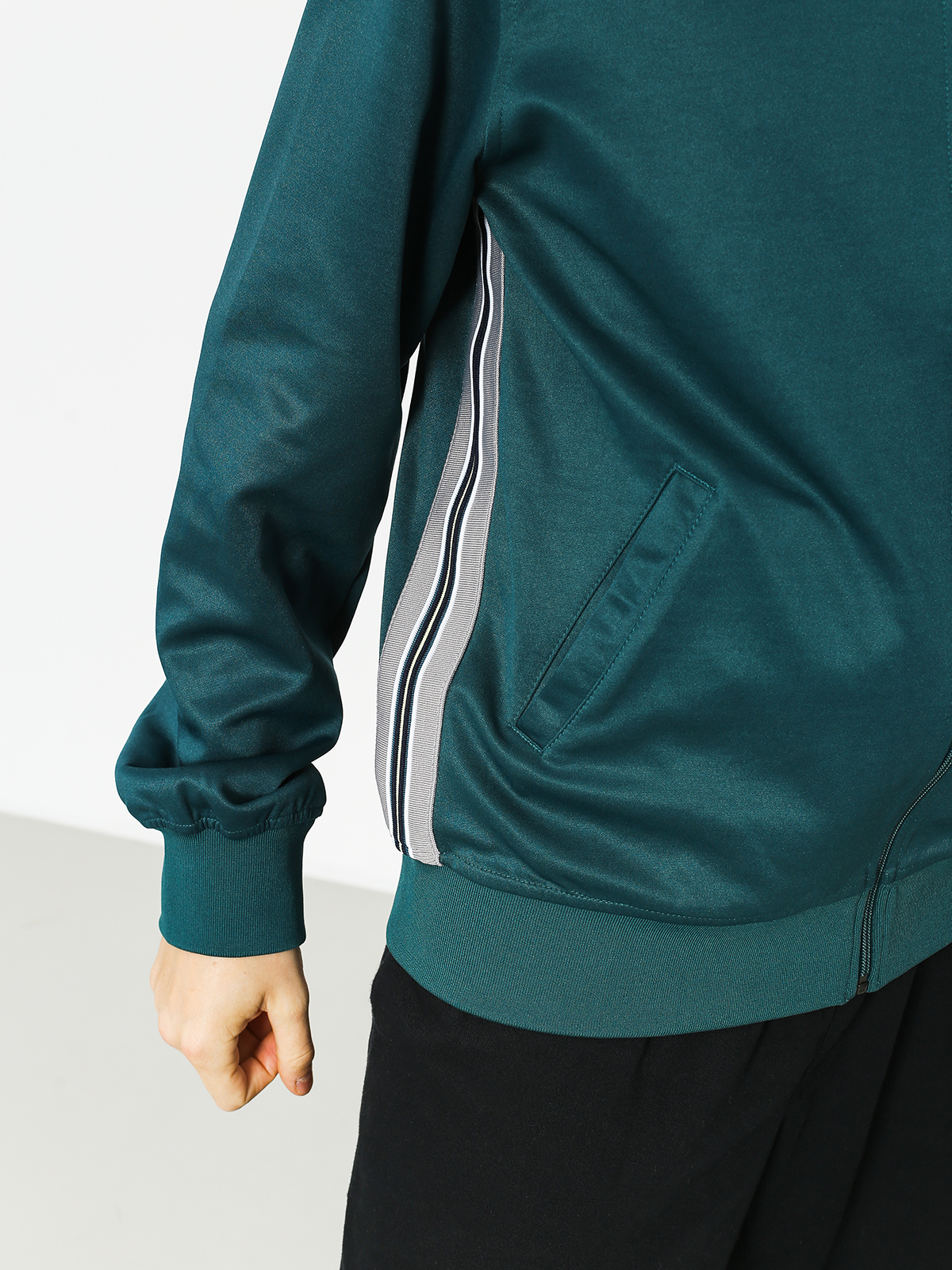 Bluza Stussy Textured Rib Track (dark teal)