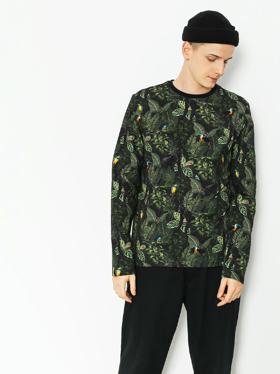 Longsleeve Malita Jungle (black/green)