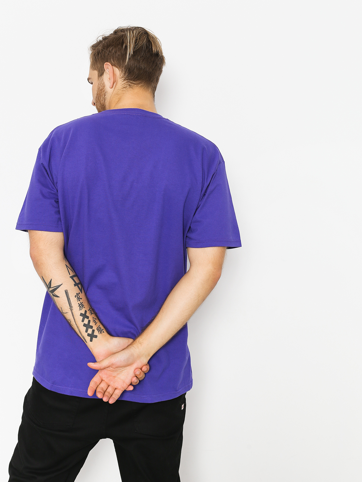 T-shirt Diamond Supply Co. Aloha Floral Box Logo (purple)