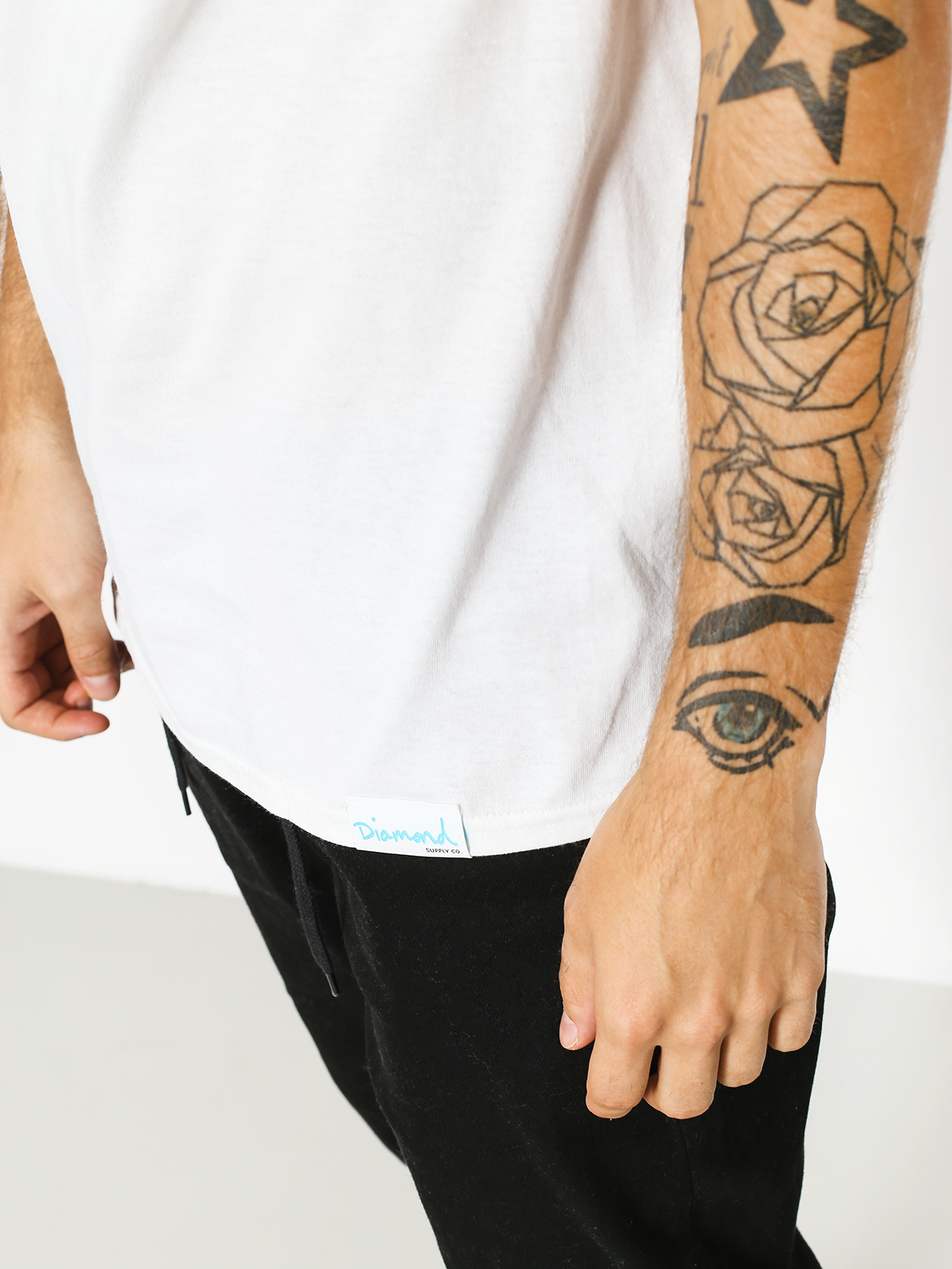 T-shirt Diamond Supply Co. Aloha Floral Box Logo (white)