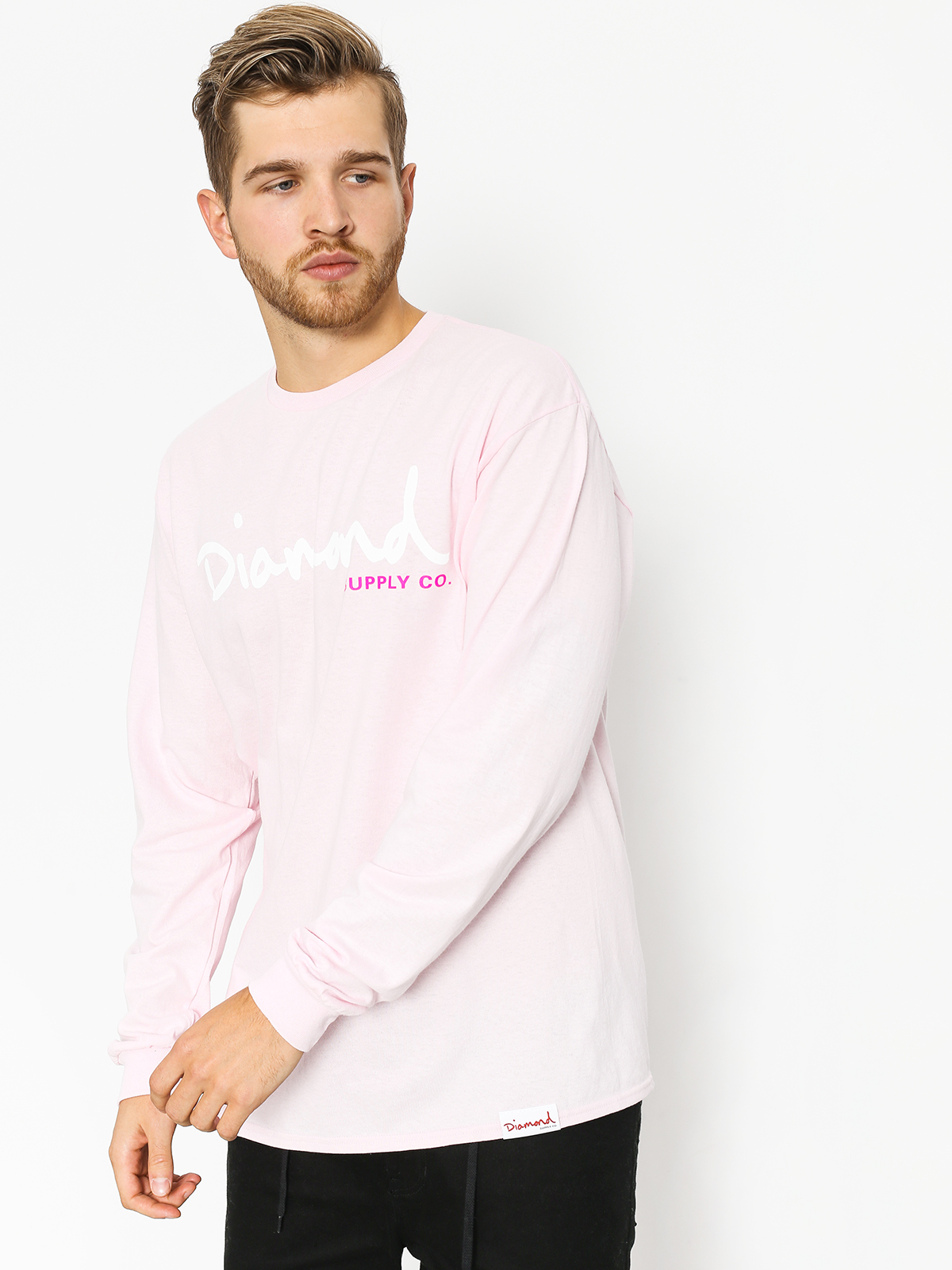 Longsleeve Diamond Supply Co. Og Script (pink)