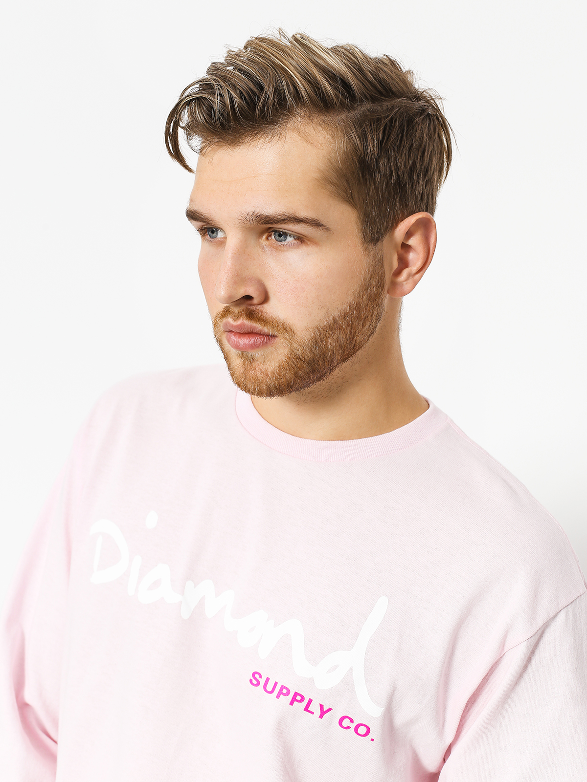 Longsleeve Diamond Supply Co. Og Script (pink)