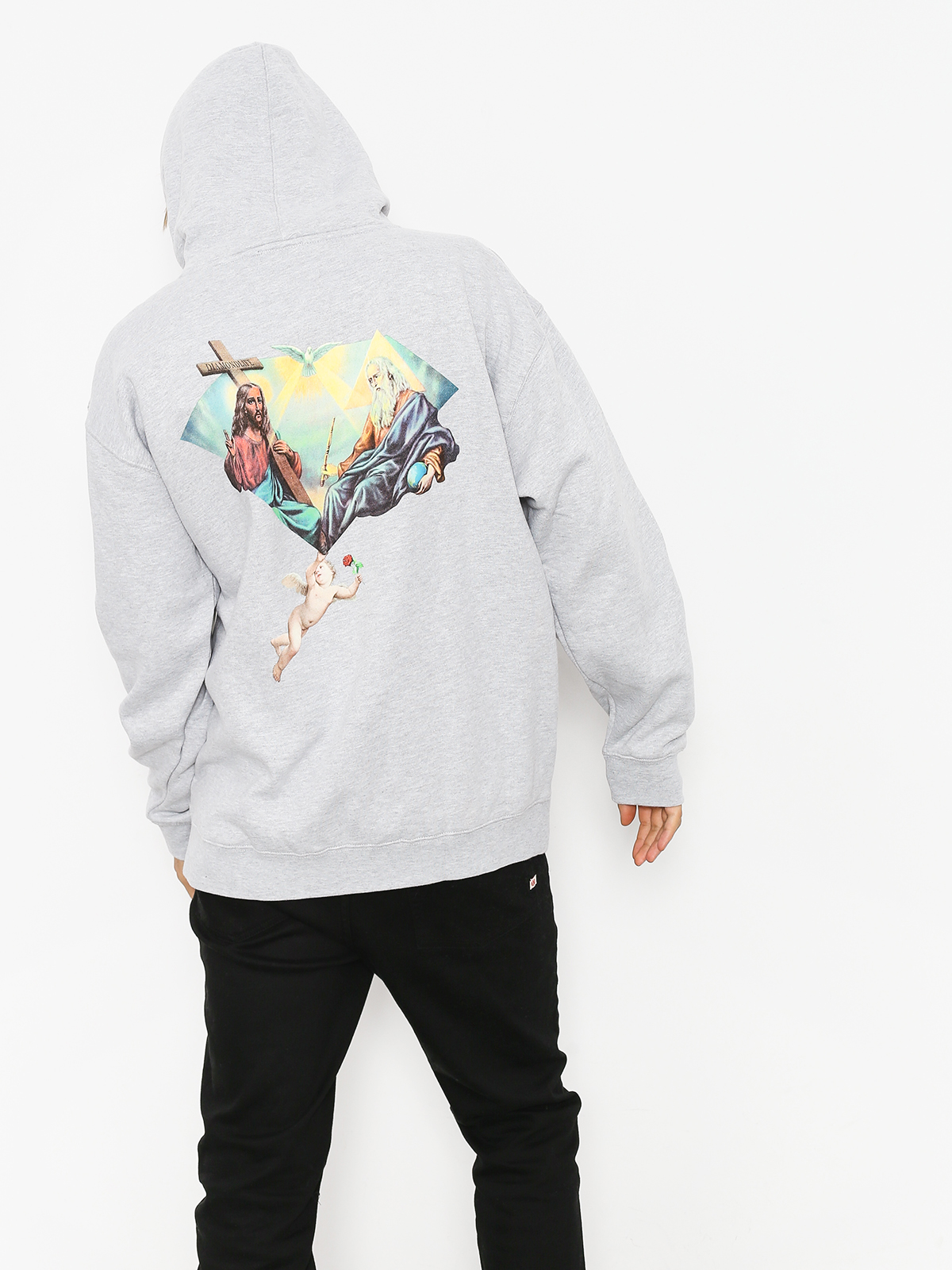 Bluza z kapturem Diamond Supply Co. Trinity HD (heather grey)