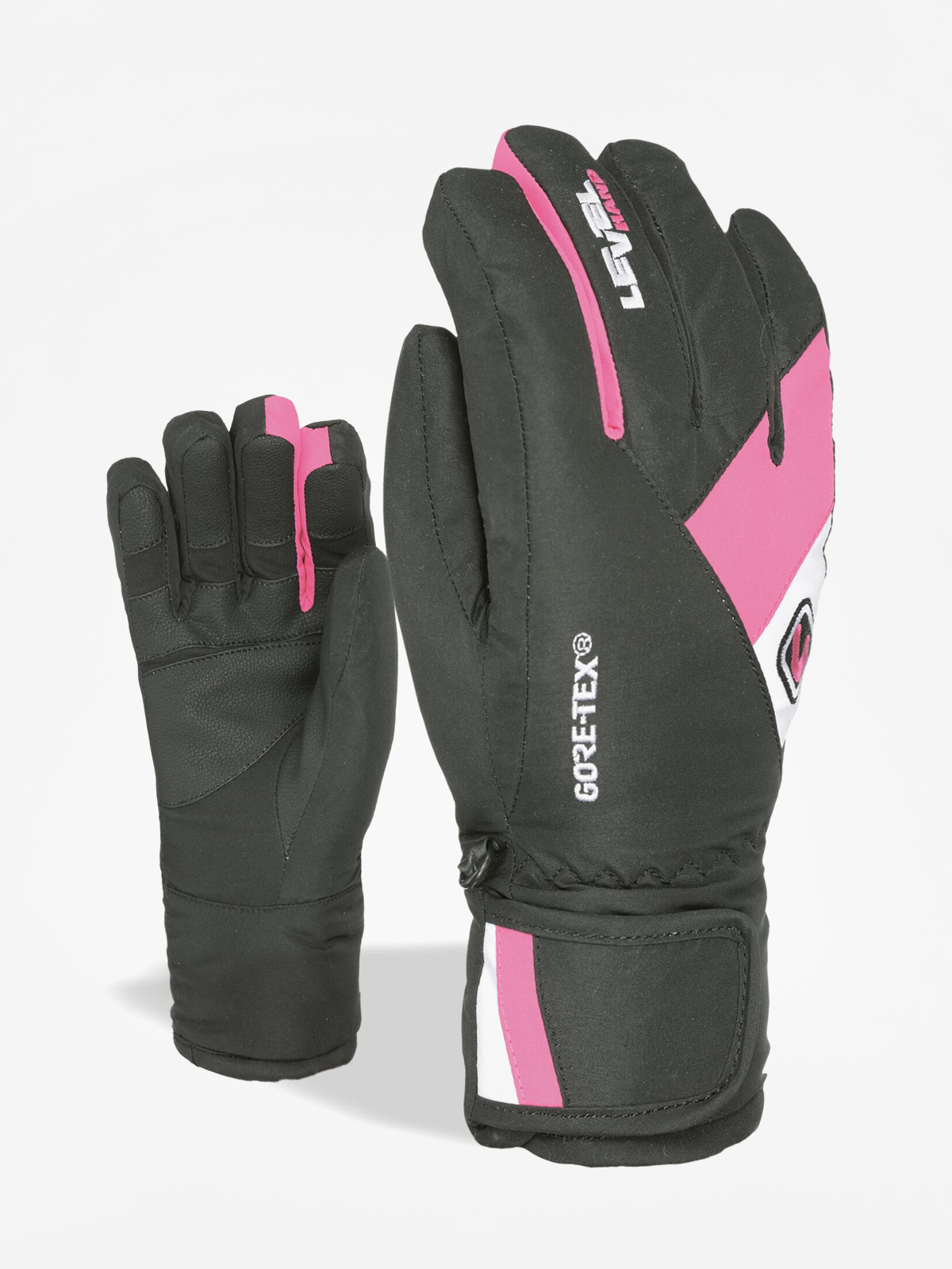 Rękawice Level Force Jr Gore Tex (fucsia)