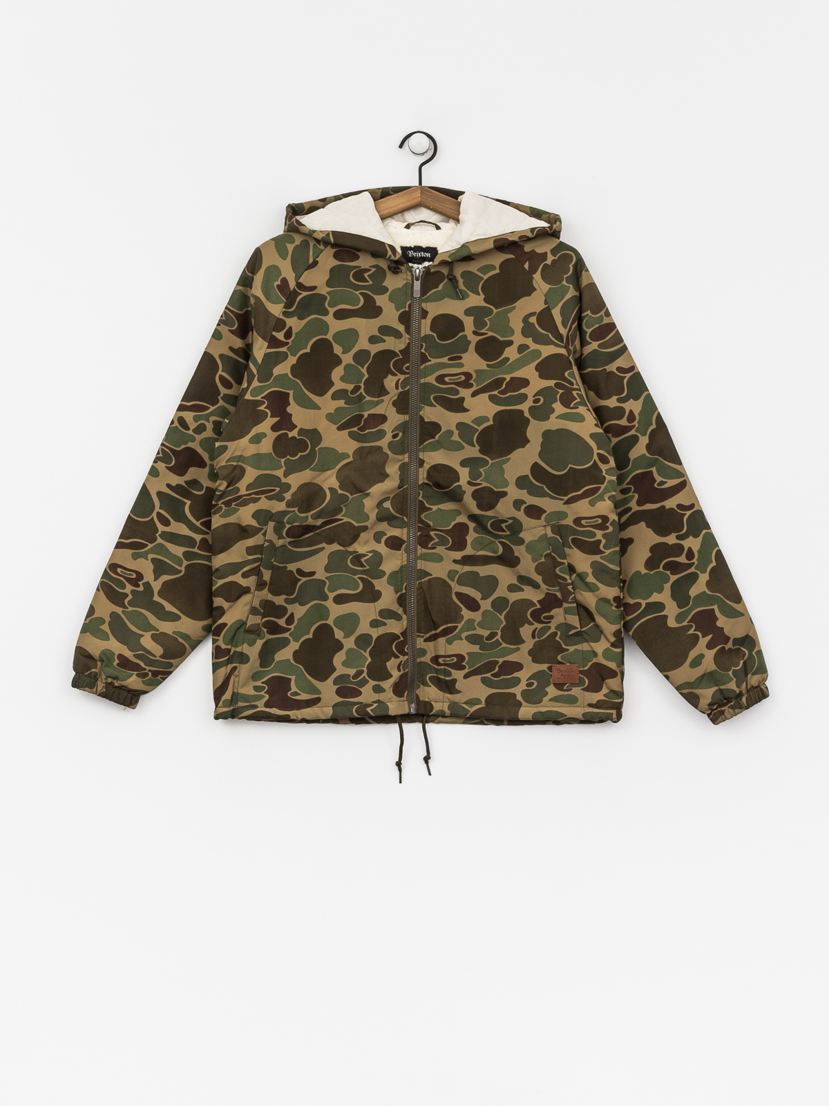 Kurtka Brixton Claxton Sherpa (olive camo)
