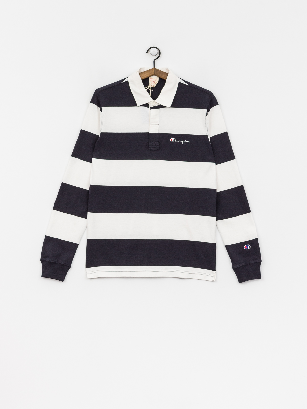 Longsleeve Champion Long Sleeve Polo T Shirt (nny/wht)
