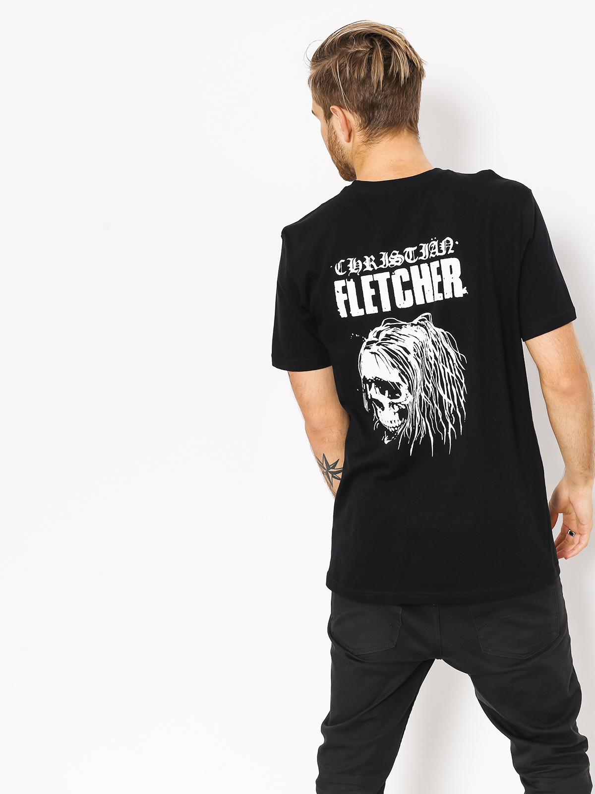 T-shirt RVCA Fletcher Skull (black)