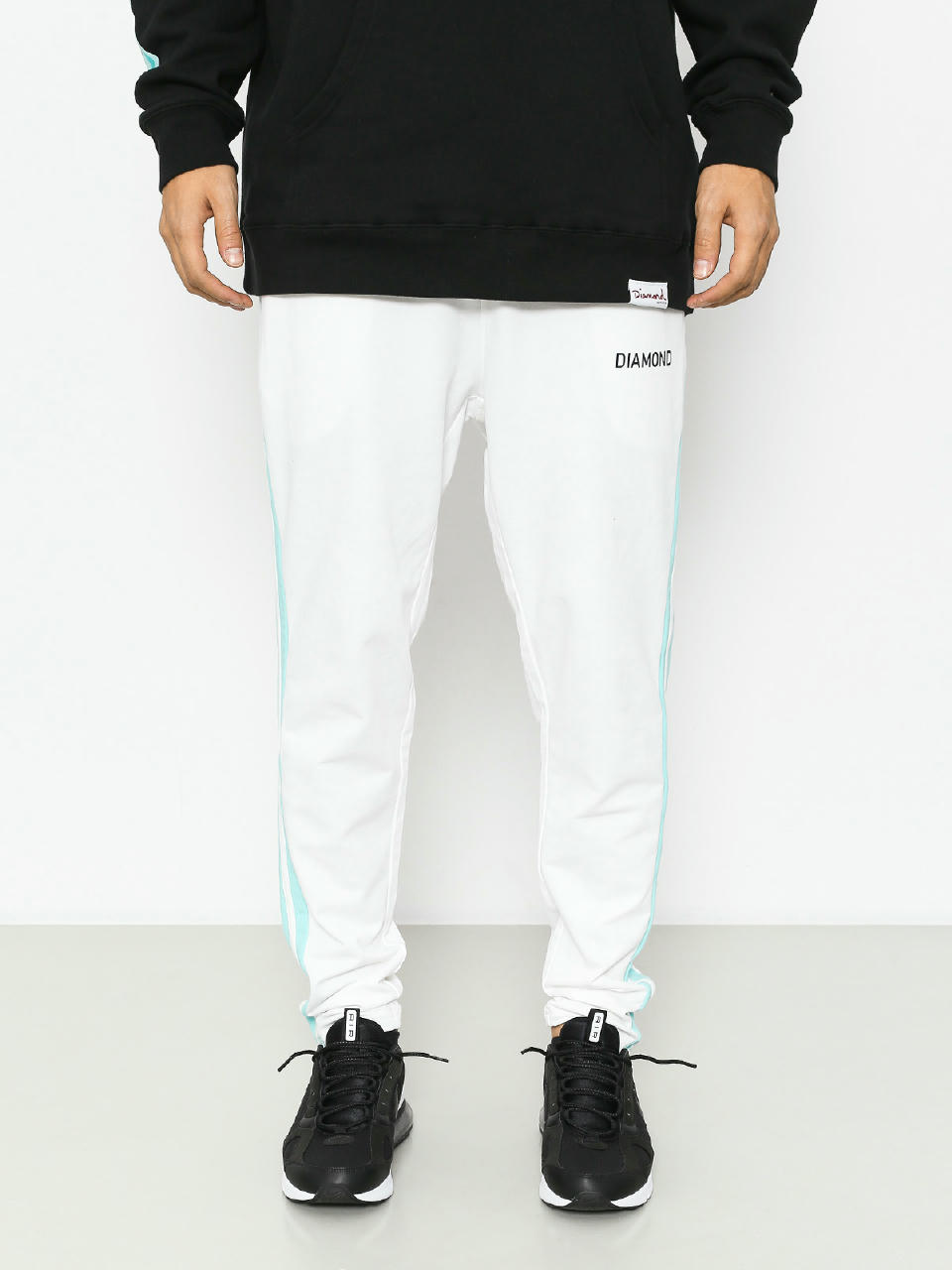 Spodnie Diamond Supply Co. Cherry Park Warm Up Drs (white)