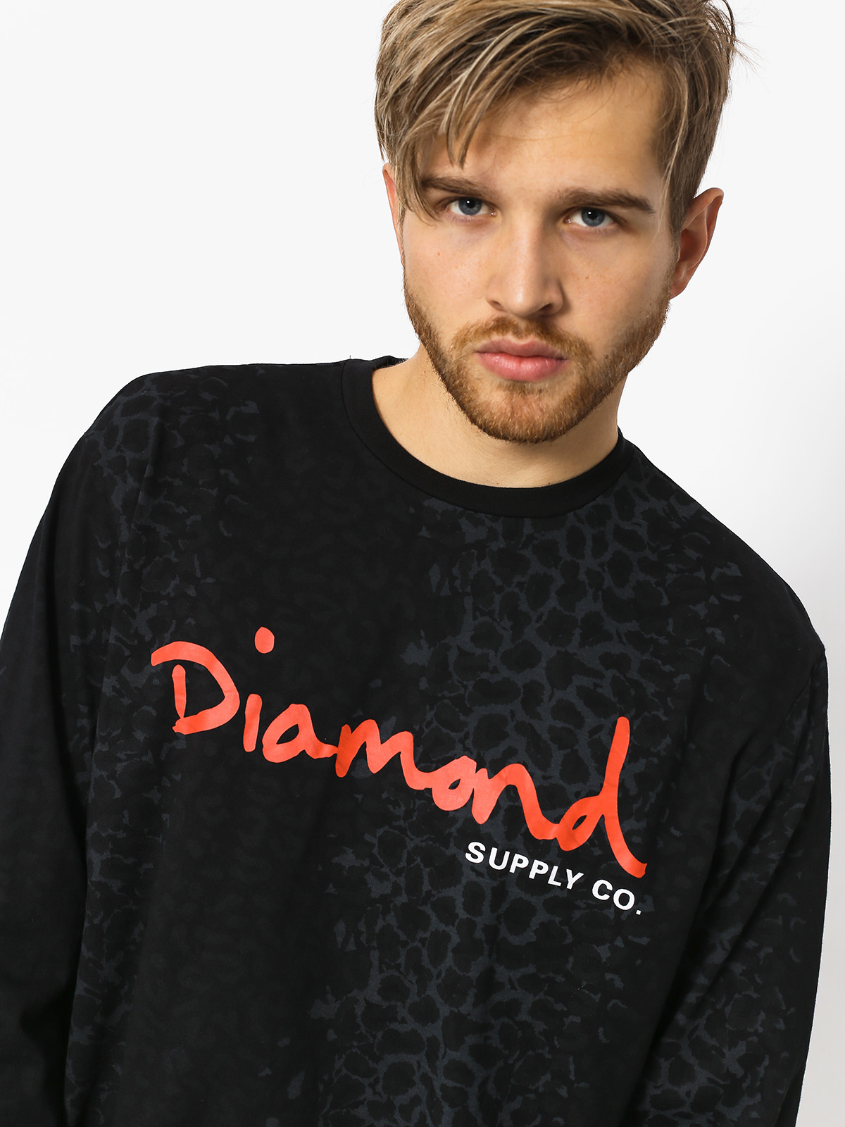 Longsleeve Diamond Supply Co. Cheetah Canvas Ls (black)