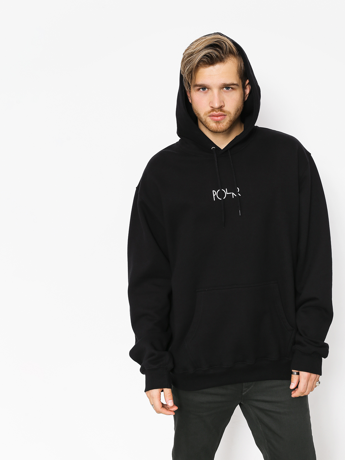 Bluza z kapturem Polar Skate Stroke Logo HD (black)