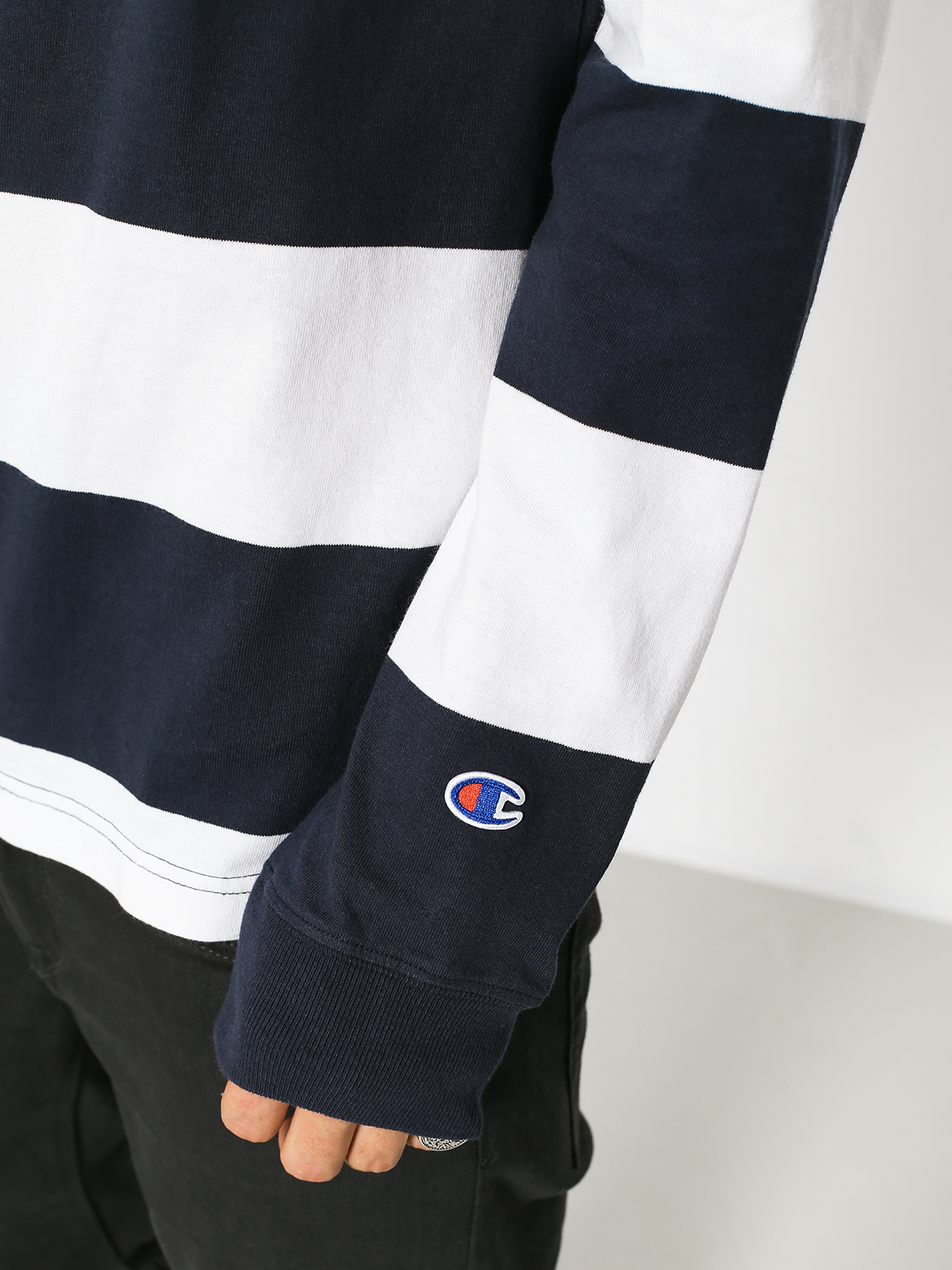 Longsleeve Champion Long Sleeve Polo T Shirt (nny/wht)
