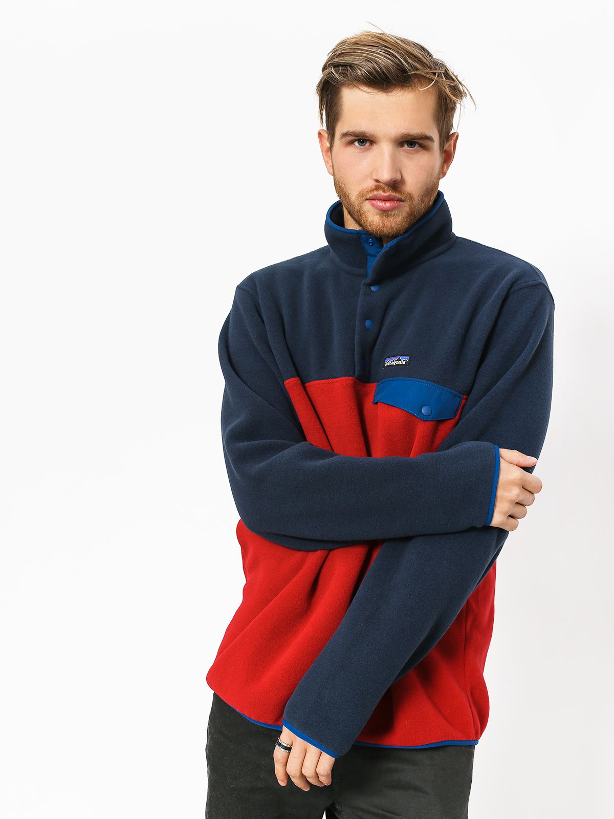 Męski Polar Patagonia Synchilla Snap-T (classic red)