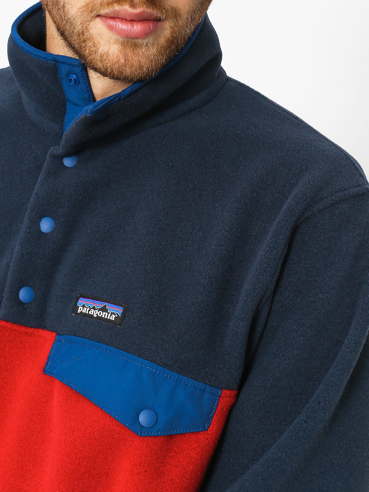 Męski Polar Patagonia Synchilla Snap-T (classic red)