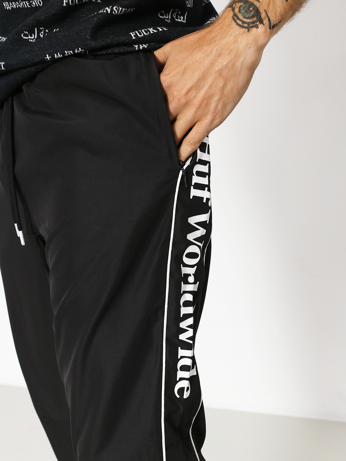 Spodnie HUF Worldwide Track (black)