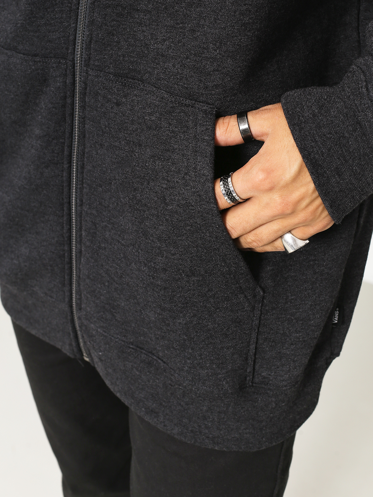 Bluza z kapturem Vans Basic ZHD (black heather)