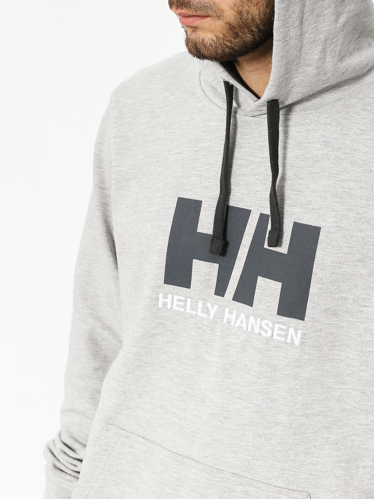 Bluza z kapturem Helly Hansen Logo HD (grey melange)