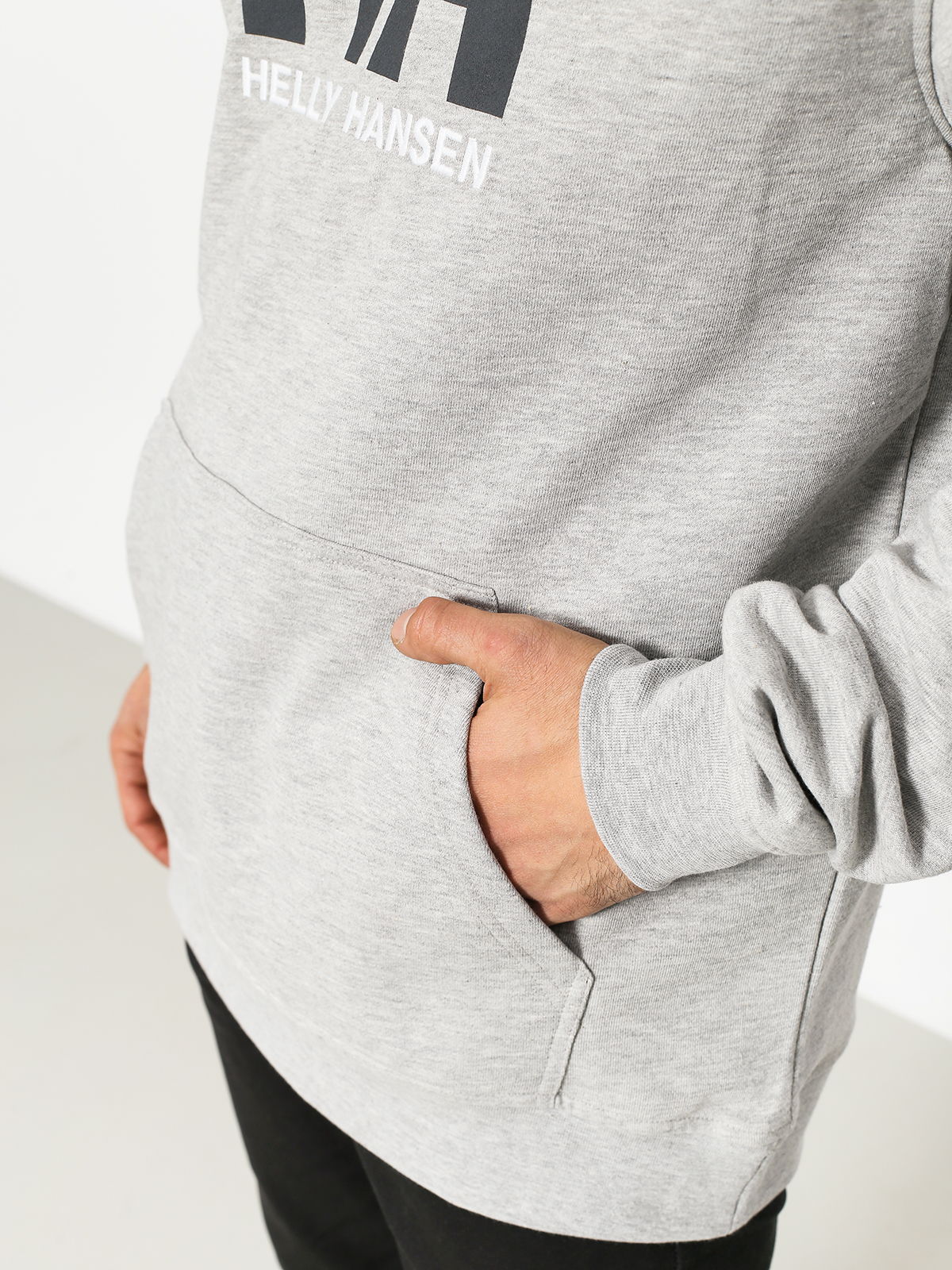 Bluza z kapturem Helly Hansen Logo HD (grey melange)