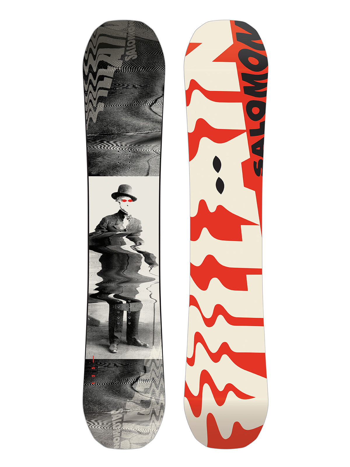 Deska snowboardowa Salomon The Villain - wielobarwny (red/white/black)