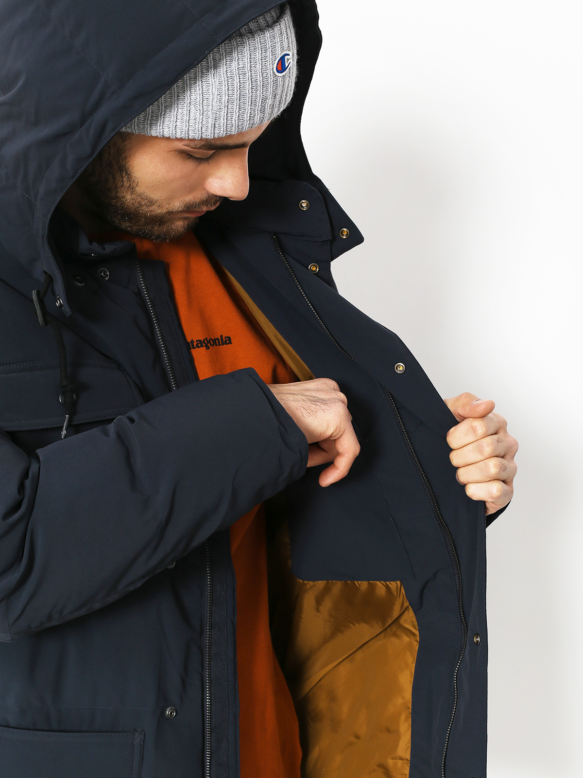 Kurtka Carhartt WIP Alpine Coat (dark navy/hamilton brown)