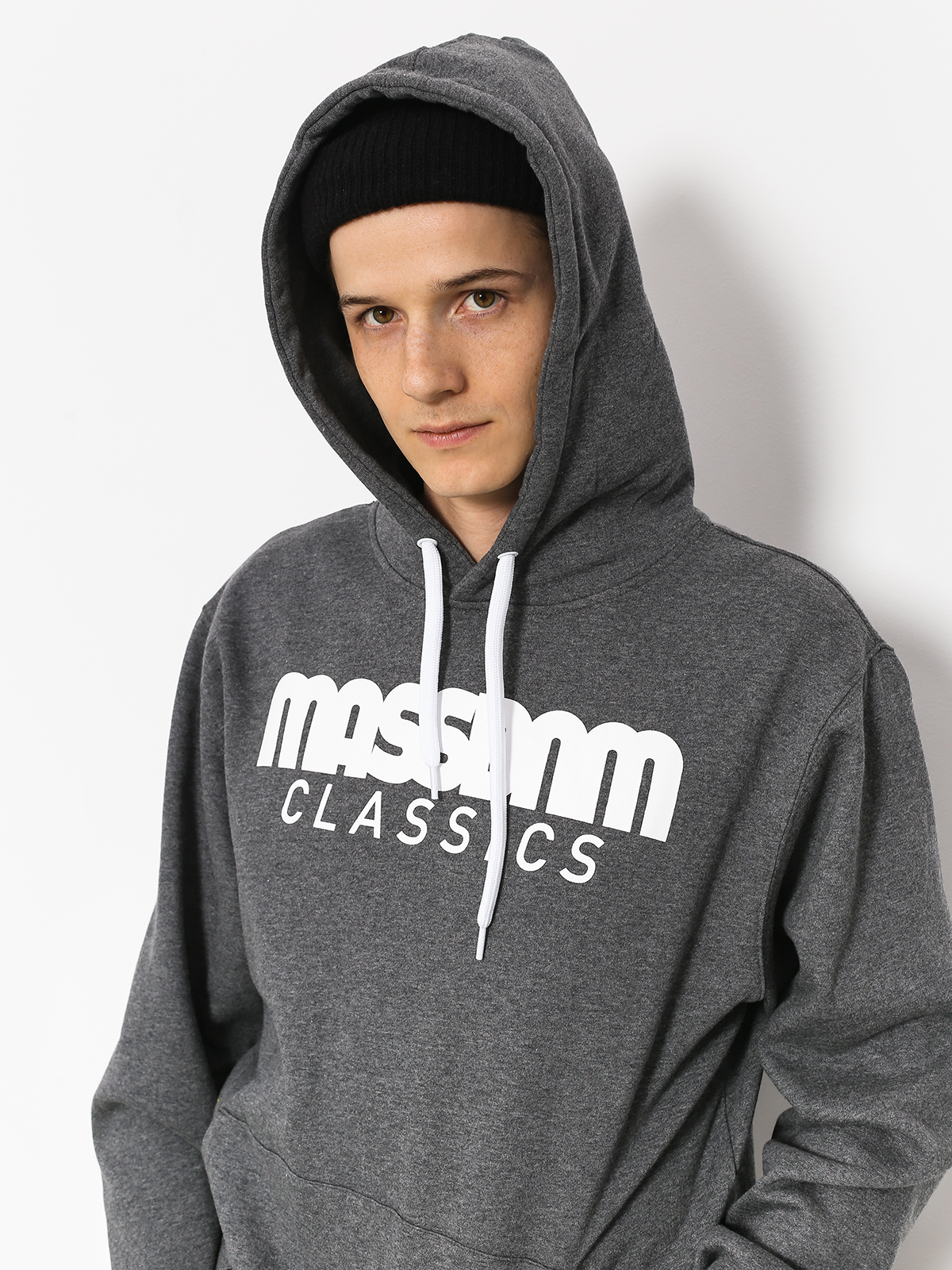 Bluza z kapturem MassDnm Classics HD (dark heather grey)