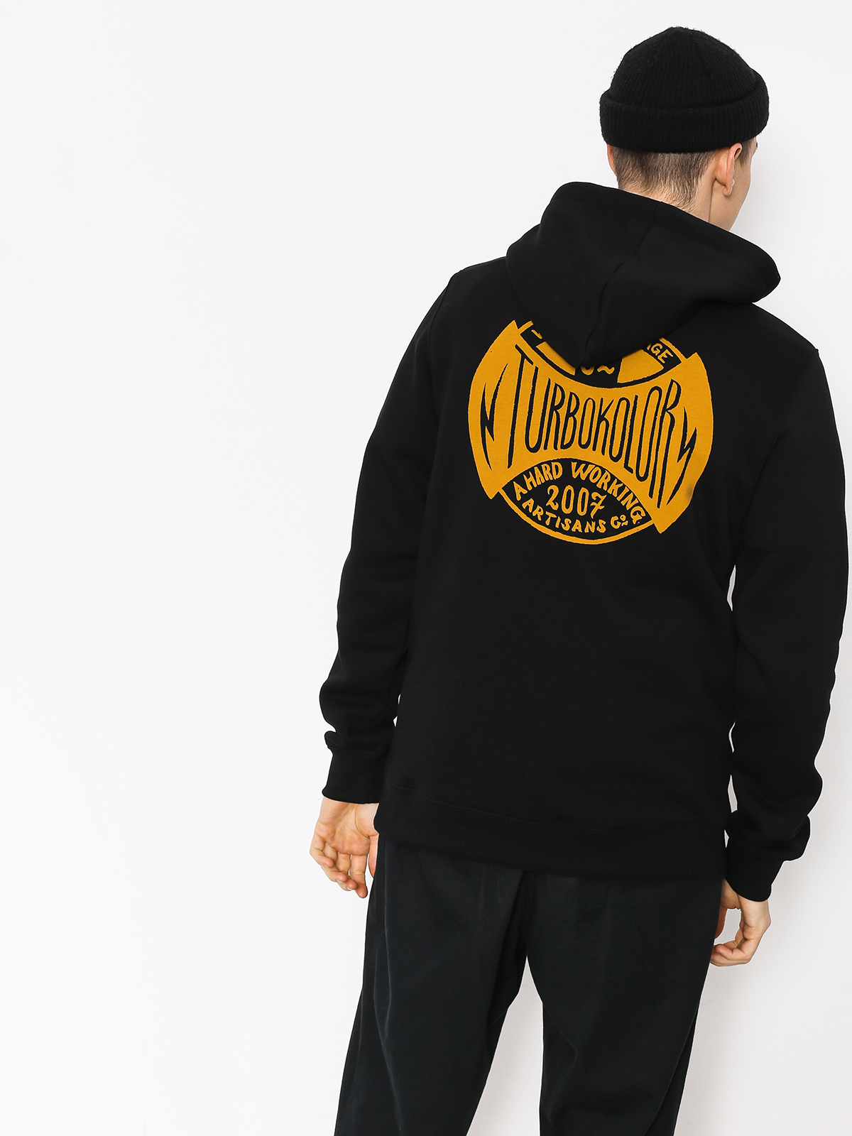 Bluza z kapturem Turbokolor Oval Logo ZHD (black)