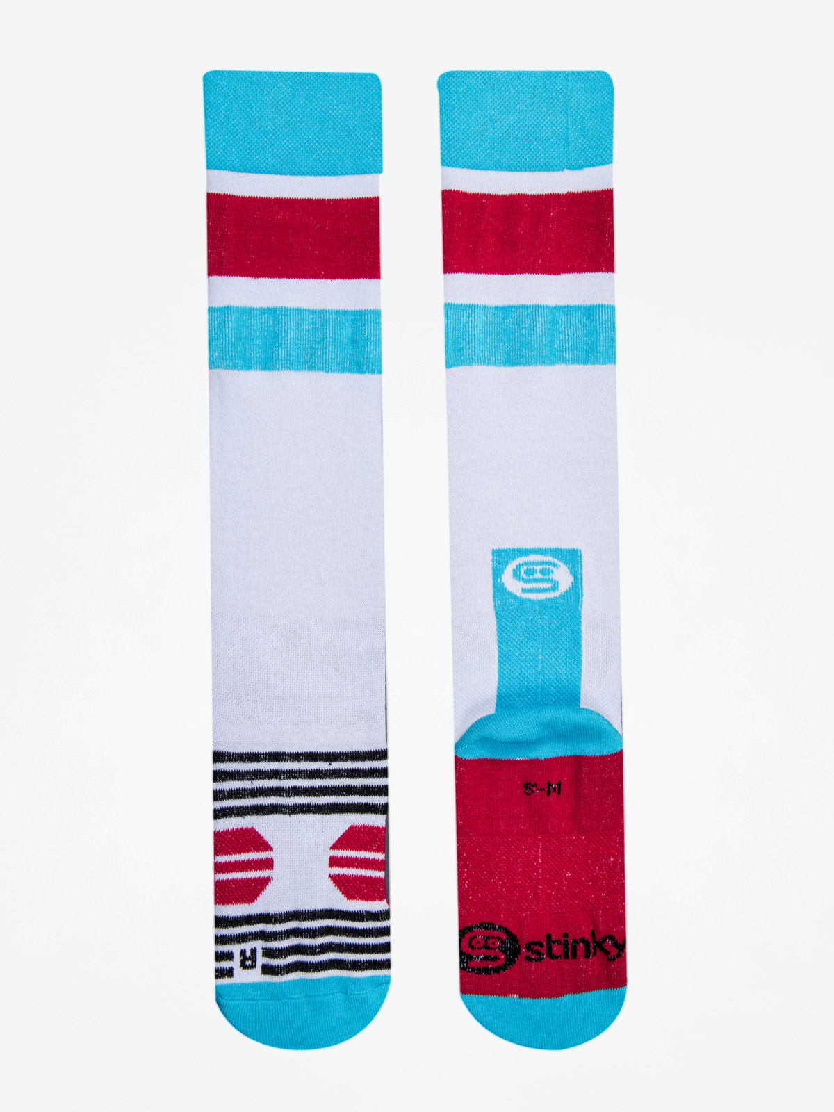 Skarpety Stinky Socks Stripe (white/blue/red)